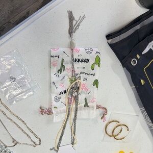 Three Bird Nest Silver and Gold Layered Necklace